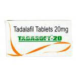 タダソフト, シアリス ジェネリック, タダラフィル 20 mg ソフト錠　箱　表面